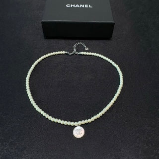 Chanel Pearl Medallion Pendant Necklace