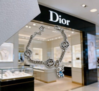 Dior Oblique Medallion Charm Bracelet