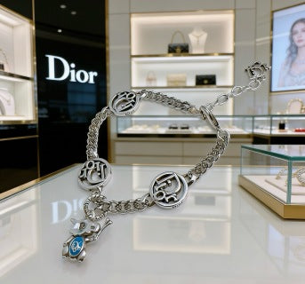 Dior Oblique Medallion Charm Bracelet